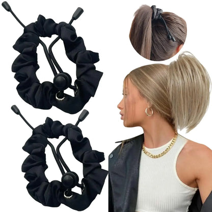 Adjustable Satin Hair Scrunchies – Soft & Secure for Thick Curly Hair (Buy 1 Get 1 Free🔥)