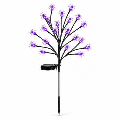 20-LED Halloween Solar Stake Lights – 4 Spooky Styles, 8 Modes, Auto On/Off