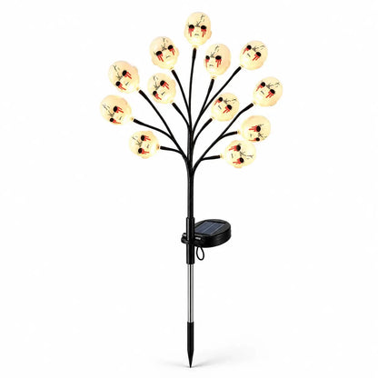 20-LED Halloween Solar Stake Lights – 4 Spooky Styles, 8 Modes, Auto On/Off
