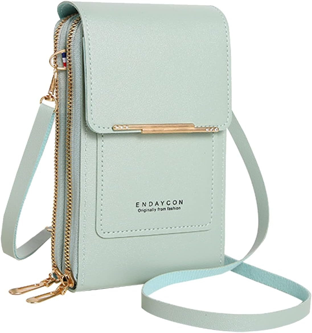 Touch Screen Crossbody Phone Bag – Women's PU Leather Shoulder Wallet & Satchel