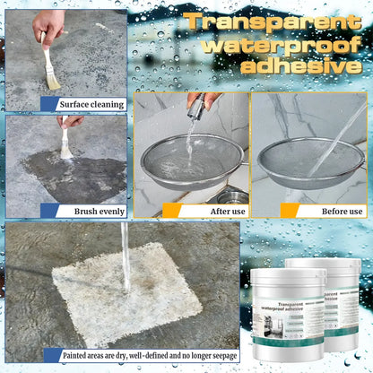 Transparent Waterproof Coating – Invisible Sealant for Wood, Concrete & Outdoor Surfaces