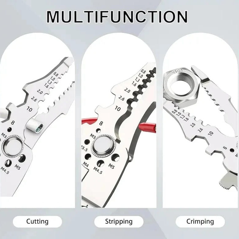 Quick-Lever Wire Connector Kit with Wire Stripper – 24-12 AWG, 50/100 Pcs