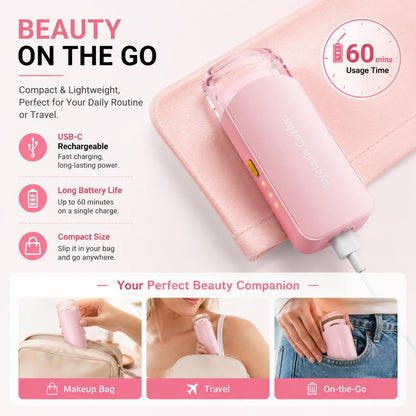 USB Rechargeable Heated Eyelash Curler – 3 Temps, Long-Lasting Natural Curl