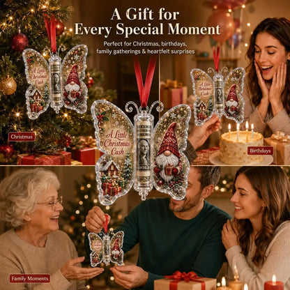 Christmas Cash Gift Ornament – Butterfly Money Holder Set