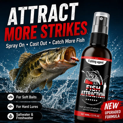 Concentrated Fish Attractant Spray – Marine Scent Formula for Lures & Soft Baits