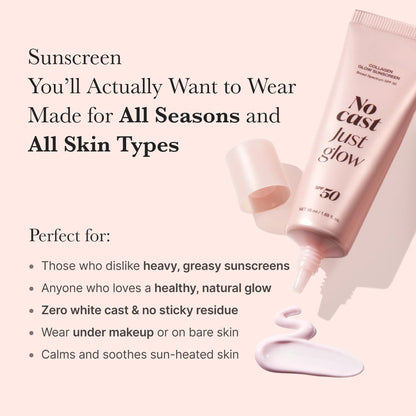 Collagen Glow Sunscreen SPF Daily Hydrating Face Protection