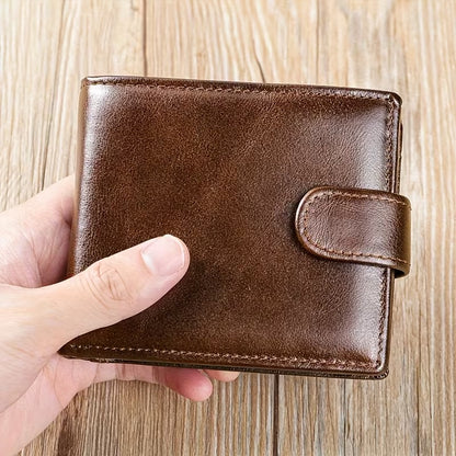Men’s Genuine Leather Wallet – Slim 19-Card Business Wallet