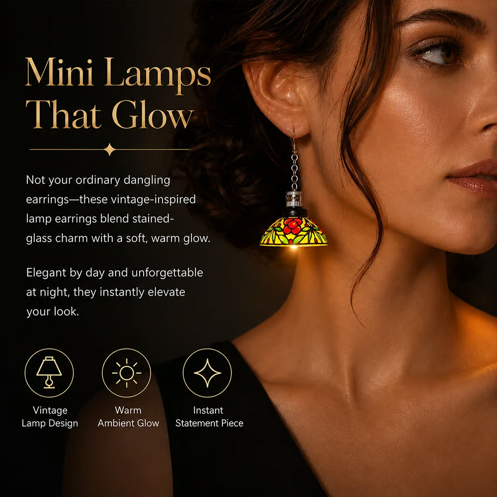 Chandelier Light Earrings — Vintage Glow Statement Jewelry