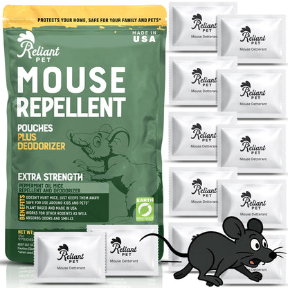 12-Pack Peppermint Mouse Repellent Pouches – Scent Barrier