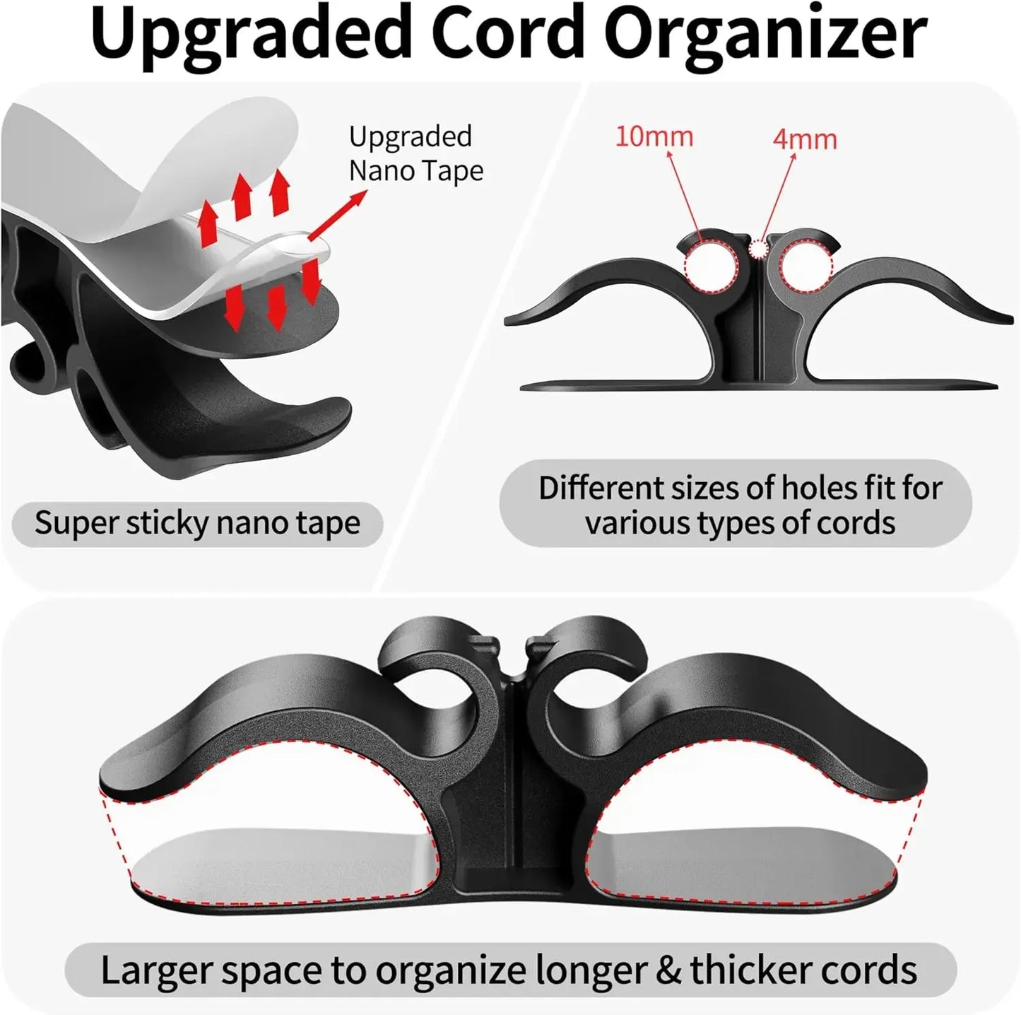 10-Pack Kitchen Appliance Cord Organizer – Tidy Wires, Clean Counter