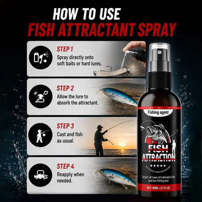 Concentrated Fish Attractant Spray – Marine Scent Formula for Lures & Soft Baits