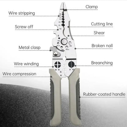 Quick-Lever Wire Connector Kit with Wire Stripper – 24-12 AWG, 50/100 Pcs