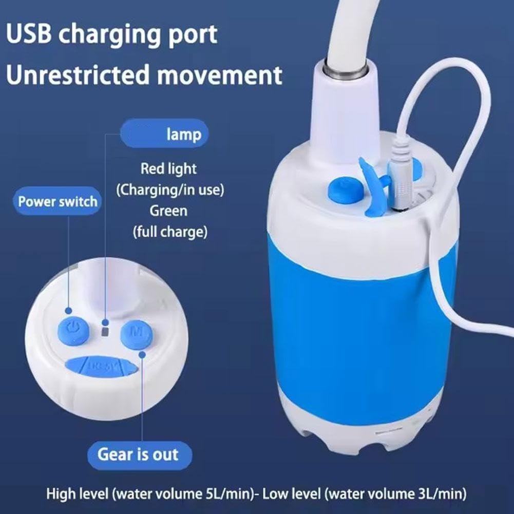 Portable Camping Shower Pump – Rechargeable Outdoor Shower Anywhere