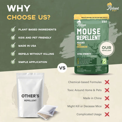12-Pack Peppermint Mouse Repellent Pouches – Scent Barrier