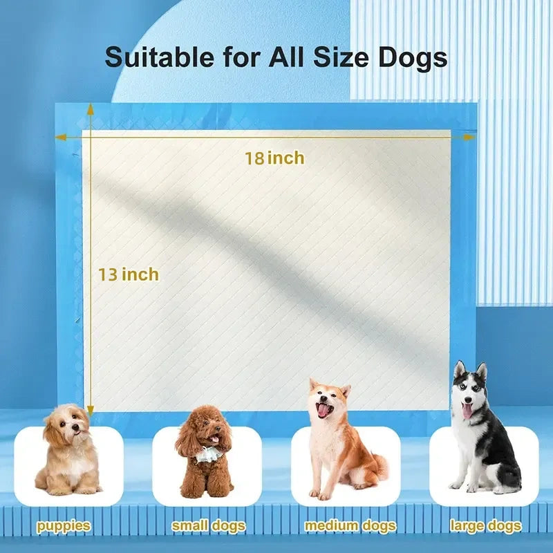 13×18" Super Absorbent Puppy Pads – Leak-Proof Dog Training Pads