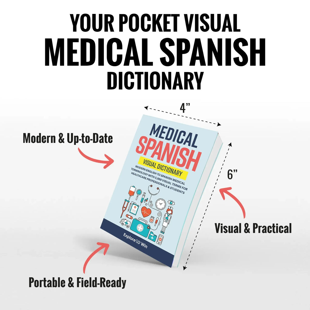 Medical Spanish Visual Pocket Dictionary – 5,000 Terms for Healthcare Professionals & Students