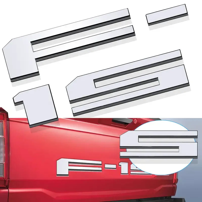 3D Raised Tailgate Letters – Premium ABS Overlay Trim Stickers