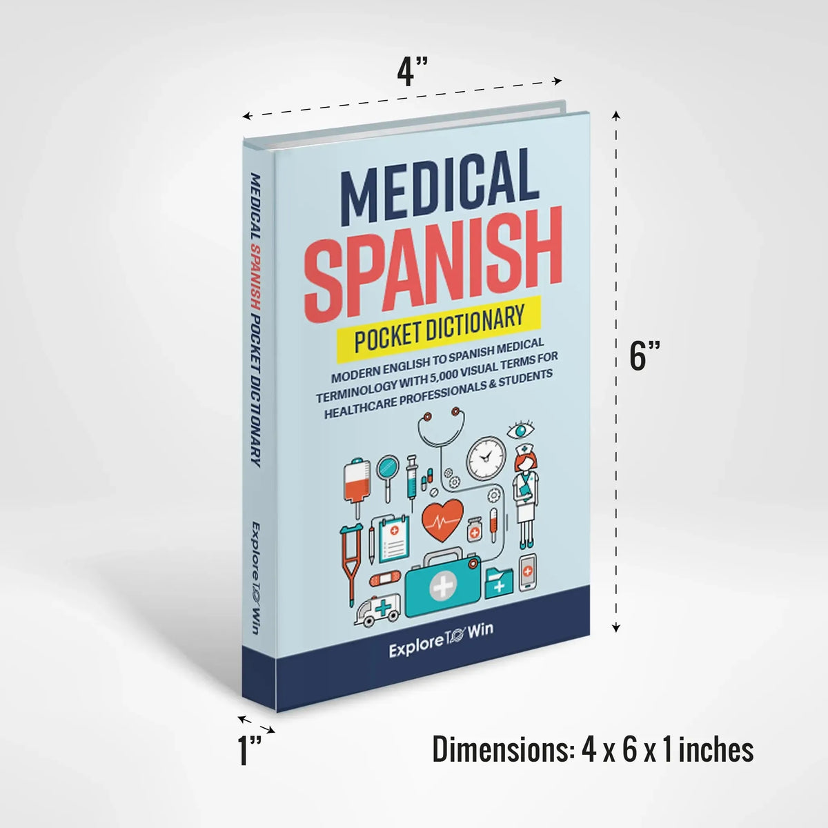 Medical Spanish Visual Pocket Dictionary – 5,000 Terms for Healthcare Professionals & Students