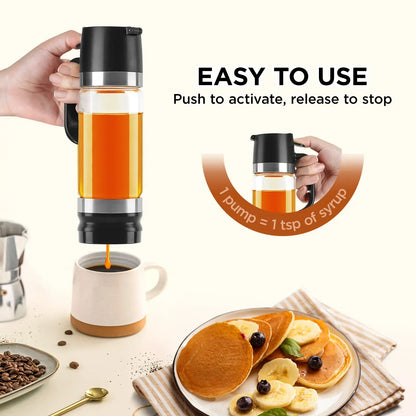 No-Drip Glass Honey Dispenser with Base