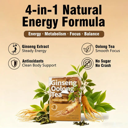 Zero-Sugar Ginseng Energy Tea Mix – Clean Focus & Daily Vitality