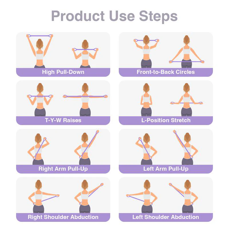 Figure 8 Resistance Bands for Women – Full Body Toning & Stretch Training