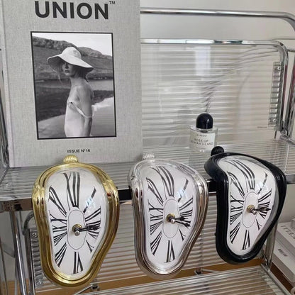 Melting Clock – Salvador Dalí Inspired Surrealist Desk Sculpture