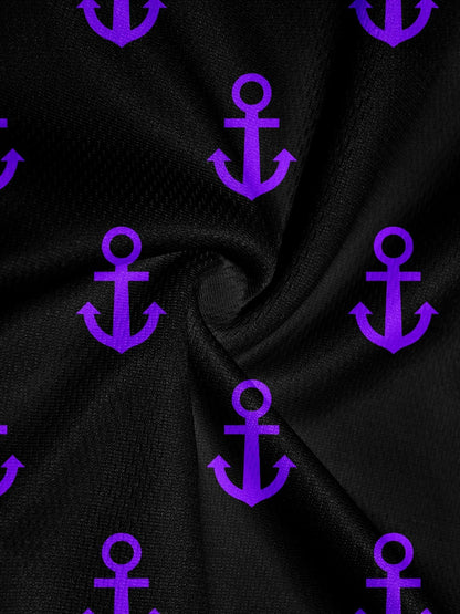 Men’s 2-in-1 Quick Dry Swim Trunks, Bold Duck & Anchor Print