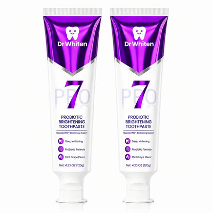 7-Pro Probiotic Purple Toothpaste for Fresh Breath & Brightening
