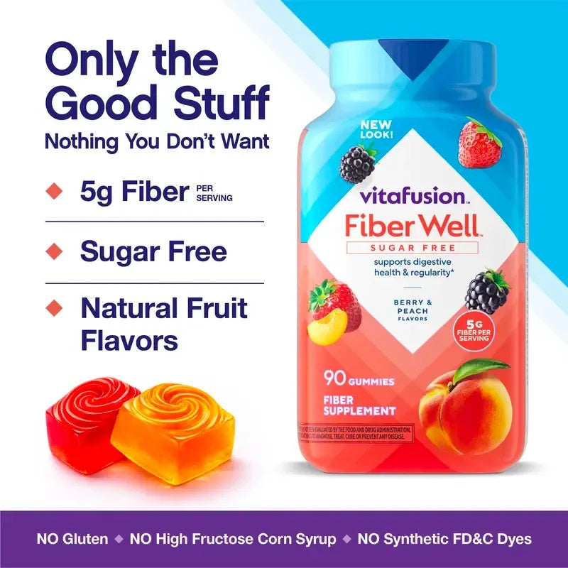 Sugar-Free Fiber Gummies – Digestive Health & Regularity Support