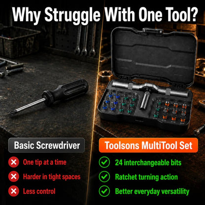 24-in-1 Magnetic Multi-Bit Screwdriver Set – 2026 Upgrade, All-in-One Toolbox Companion