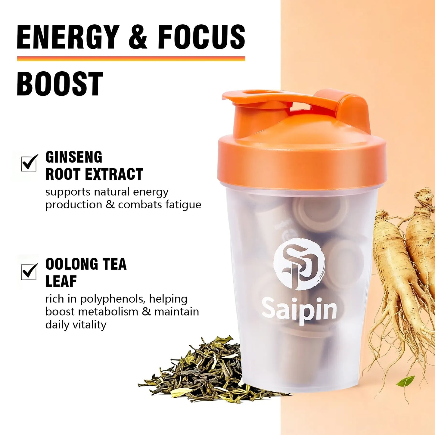 Zero-Sugar Ginseng Energy Tea Mix – Clean Focus & Daily Vitality