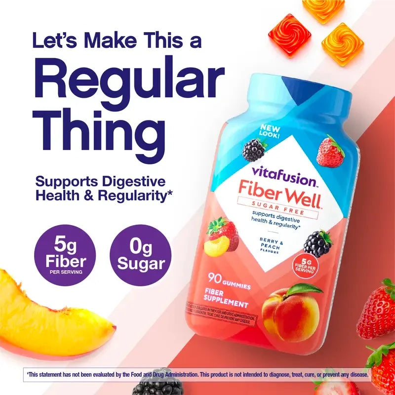 Sugar-Free Fiber Gummies – Digestive Health & Regularity Support