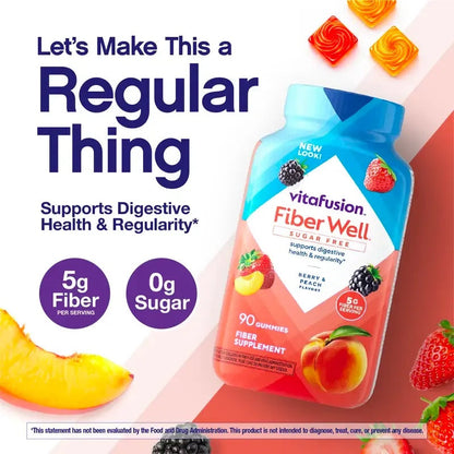 Sugar-Free Fiber Gummies – Digestive Health & Regularity Support