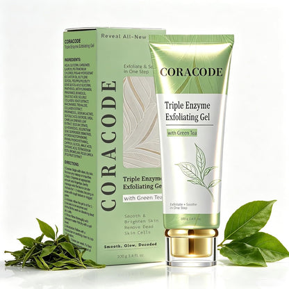 Triple Enzyme Green Tea Exfoliating Peel Gel for Smooth Skin
