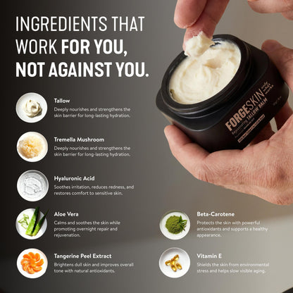 Tallow Wrinkle Defense Balm – Men's Anti-Aging Face Moisturizer