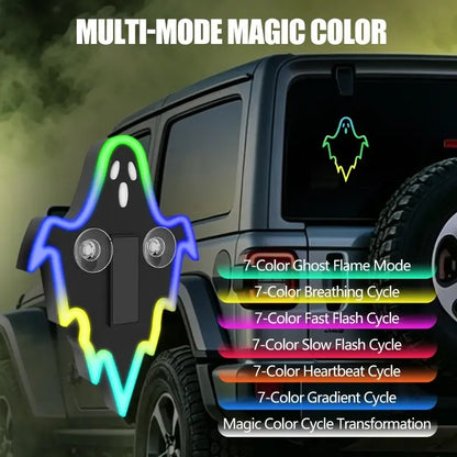 Halloween Solar Neon Car Light – Buy 1 Get 1 Free🔥Solar & USB, Wireless LED Decor