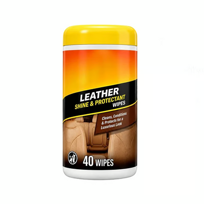3-in-1 Leather Car Cleaning Wipes with UV Protection