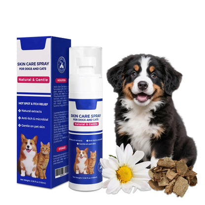 Plant-Based Itch Relief Spray for Dogs & Cats – 100ml Soothing Skin Care