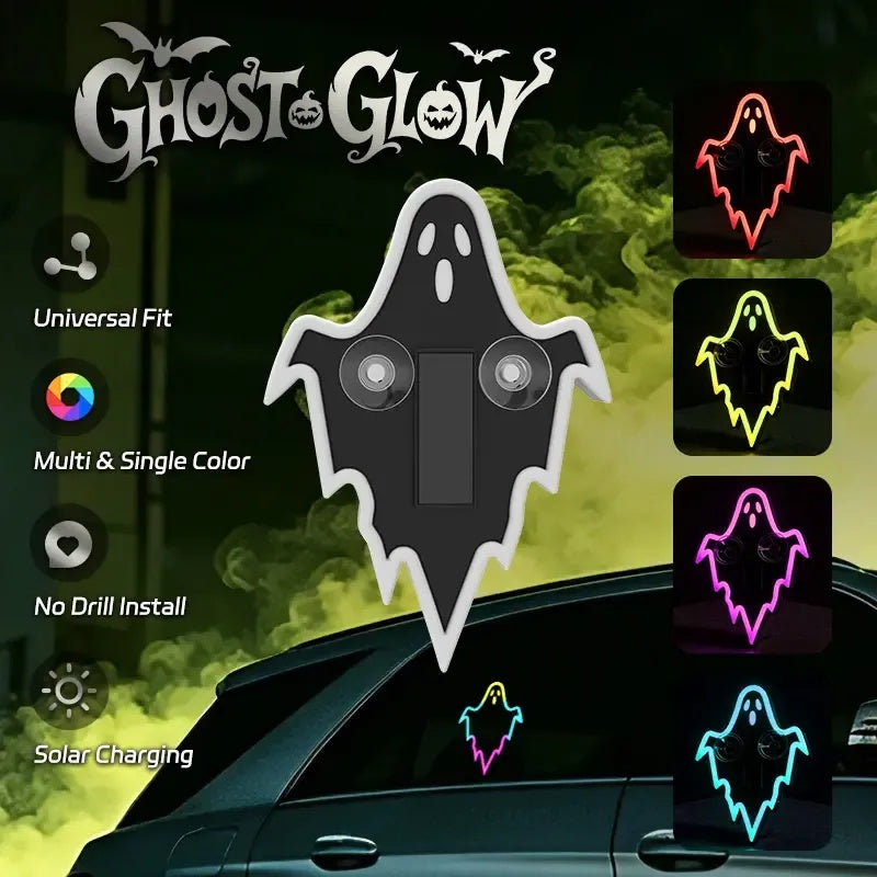 Halloween Solar Neon Car Light – Buy 1 Get 1 Free🔥Solar & USB, Wireless LED Decor