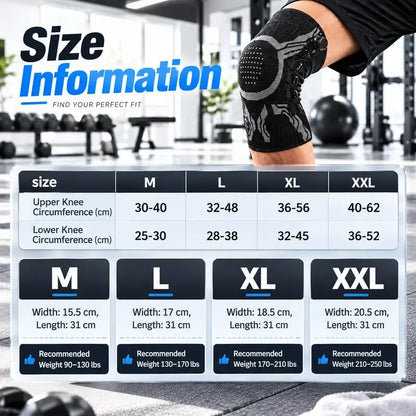 Adjustable Compression Knee Support with Micro-Dial Knob – Perfect Fit for Active Lifestyles