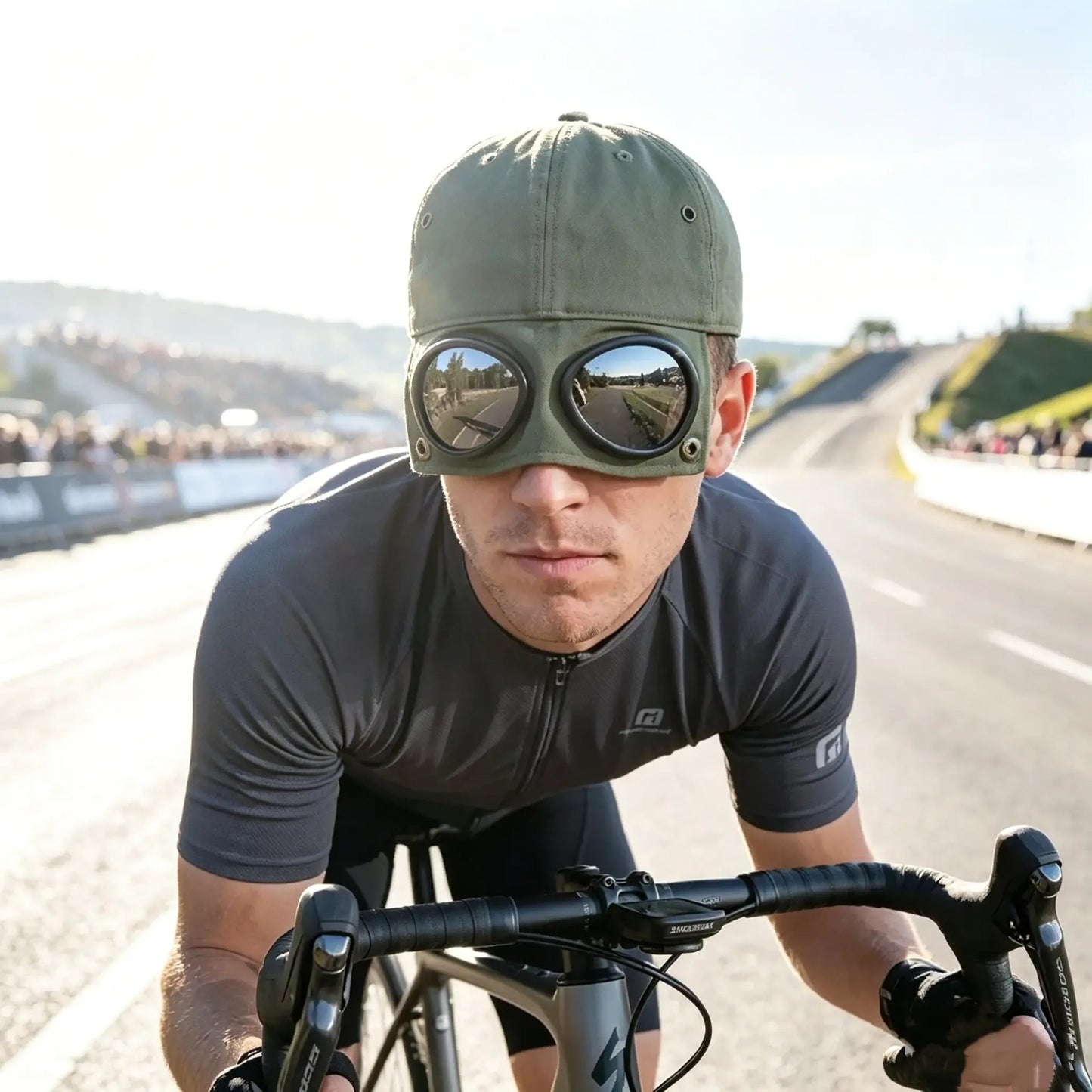 Korean-Style Pilot Baseball Cap – Glasses-Ready, Curved Visor
