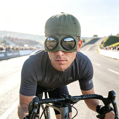 Korean-Style Pilot Baseball Cap – Glasses-Ready, Curved Visor