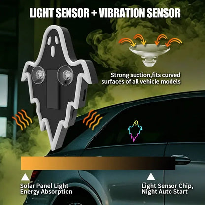 Halloween Solar Neon Car Light – Buy 1 Get 1 Free🔥Solar & USB, Wireless LED Decor