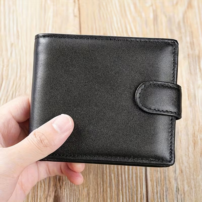 Men’s Genuine Leather Wallet – Slim 19-Card Business Wallet