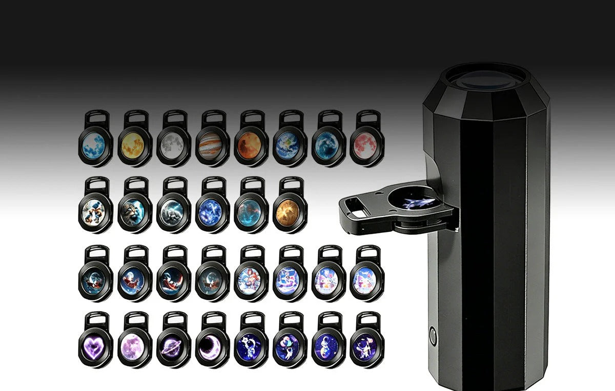 Projector with multiple interchangeable themed discs