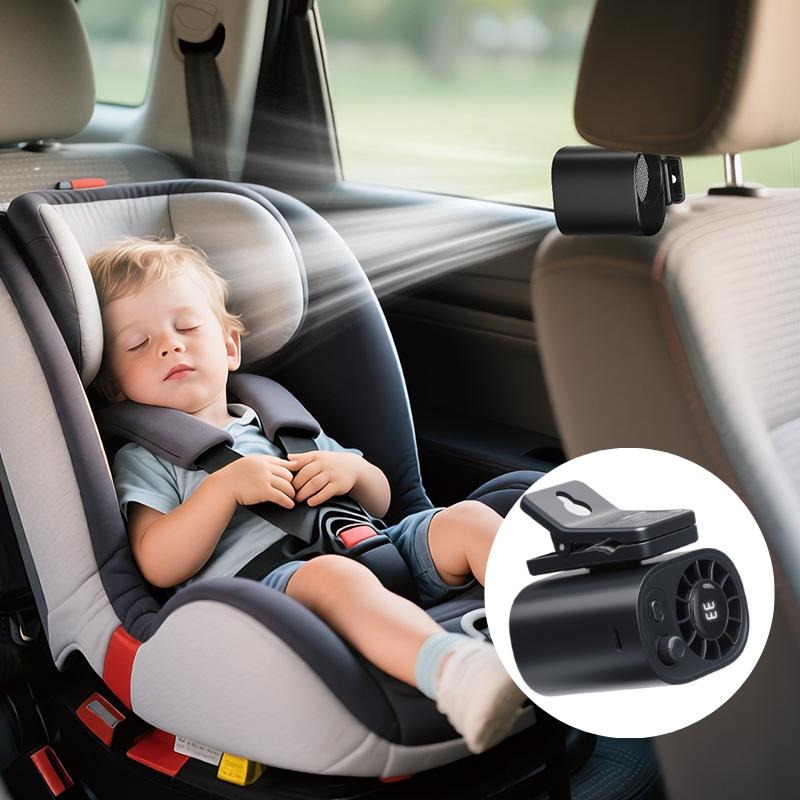 2026 Semiconductor Cooling Car Fan – 100 Speeds, 360° Rotation, 20Hr Battery