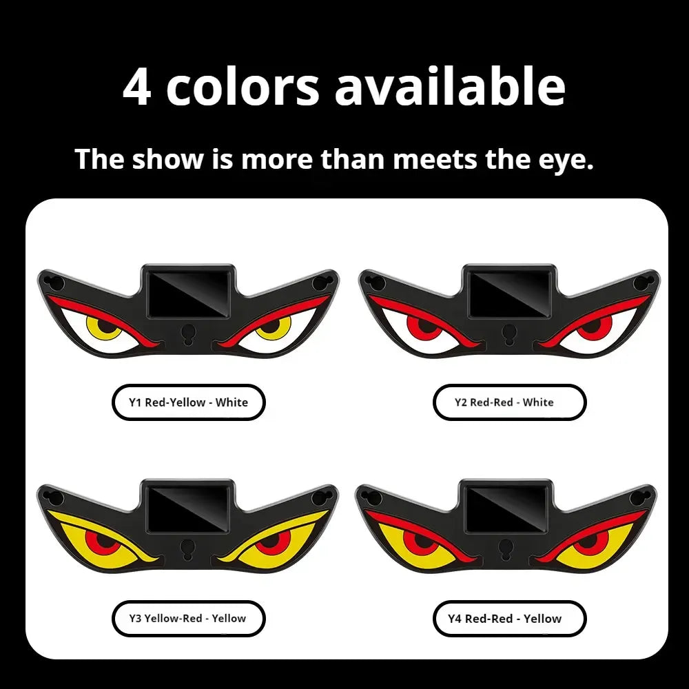 Vampire Devil Eye LED Car Window Display, Solar & USB Powered