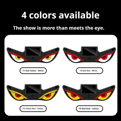 Vampire Devil Eye LED Car Window Display, Solar & USB Powered