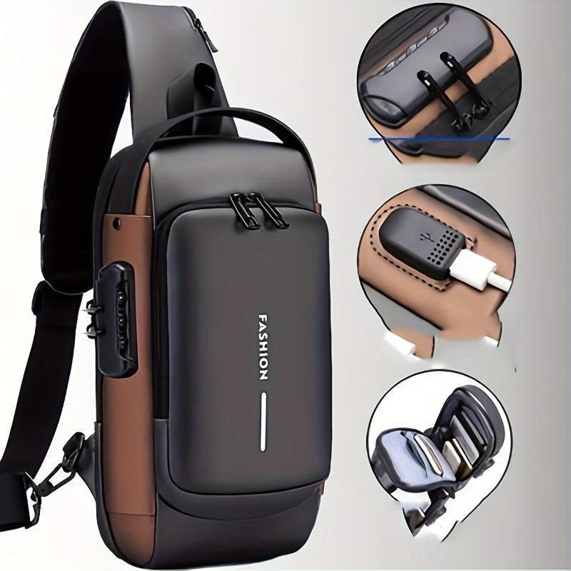 ProLock Anti-Theft Chest Bag – Combination Lock, Oxford Sling Pack