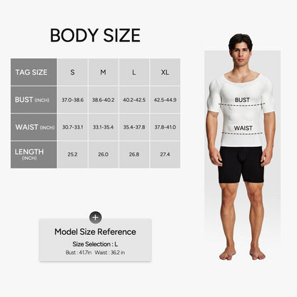 Men's Seamless Muscle-Enhancing T-Shirt – Instant Definition